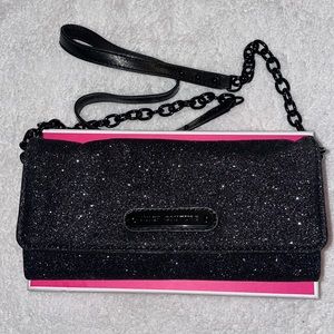 Black Glitter Juicy Couture Crossbody Clutch